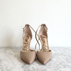 Sam Edelman nude heels d'orsay pumps